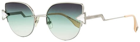 fendi ff 0242|Fendi Cateye Sunglasses FF0242S VGVQC Silver/Pink 52mm .